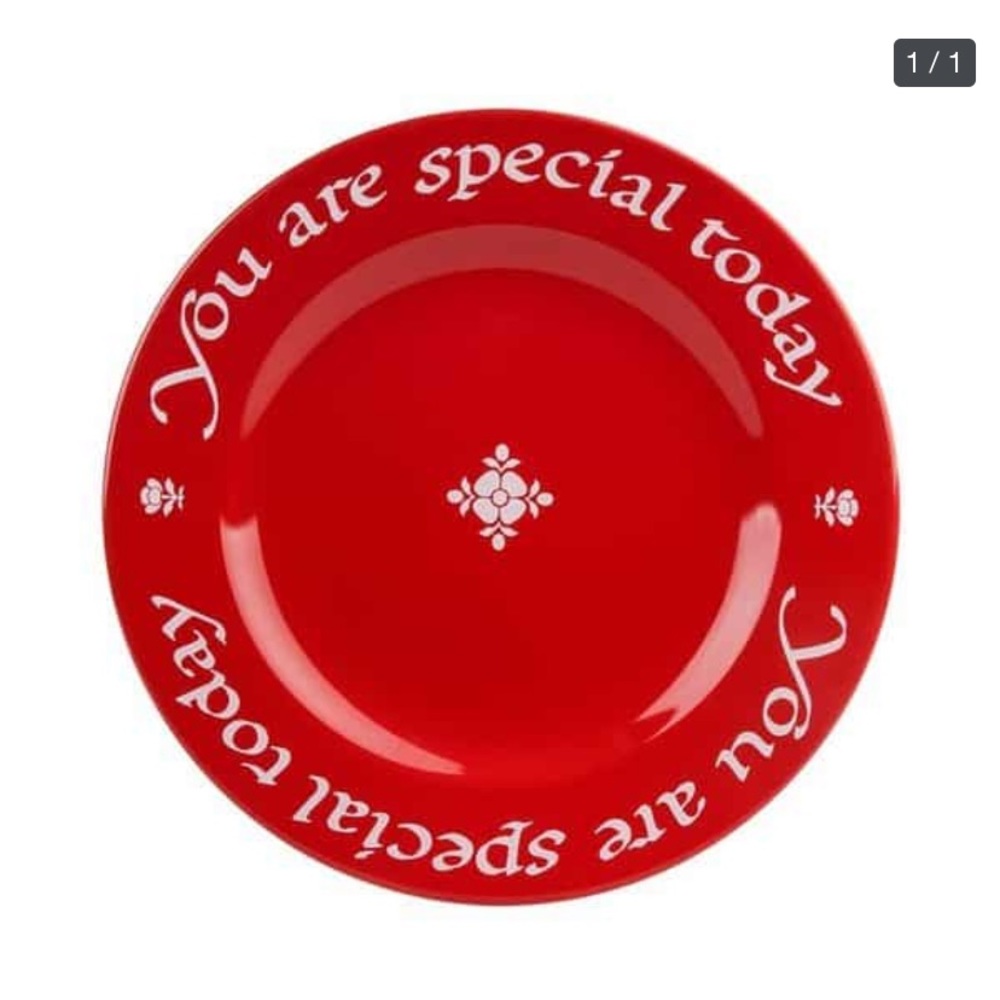 New Collectible Red Plate